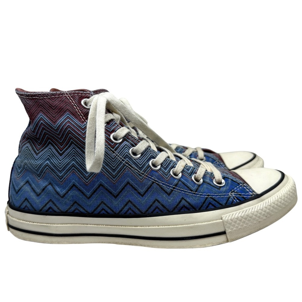Unisex Converse Chuck Taylor All Star Missoni High Top Sneakers Women US 10 Blue